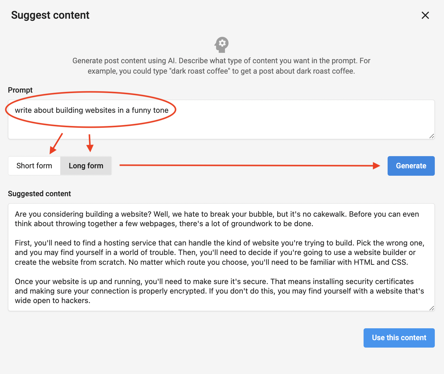 Suggest Content Prompt